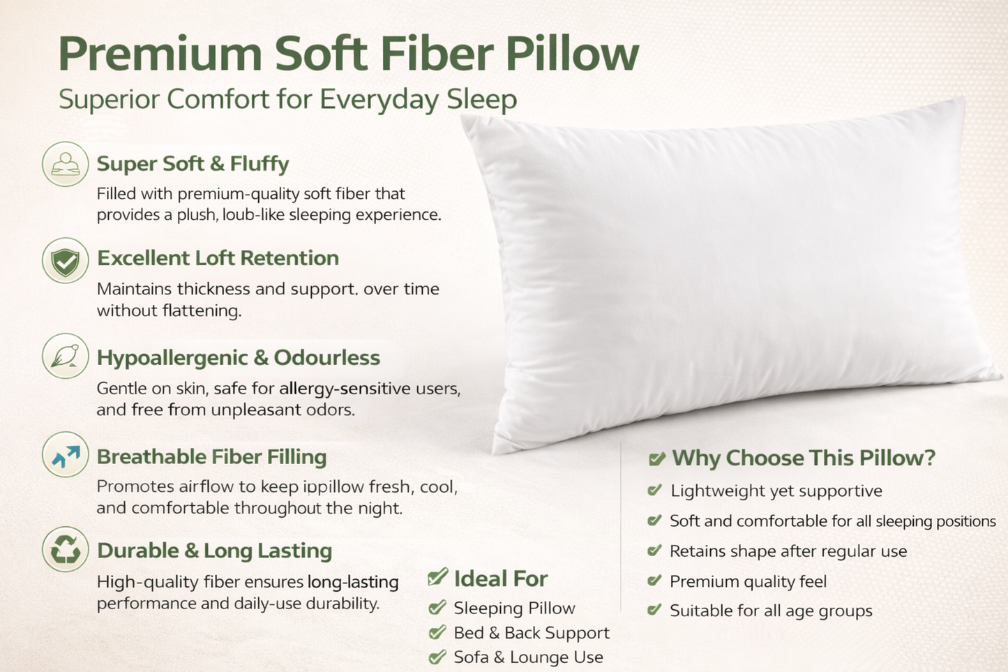 Sleepwell Tarang Classic Soft Pillow