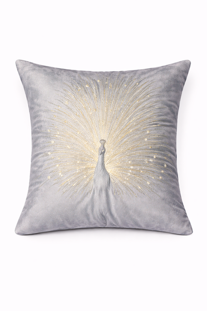 Luxury Peacock Art Cushion Cover – 5 Pcs Set (16×16 Inches)