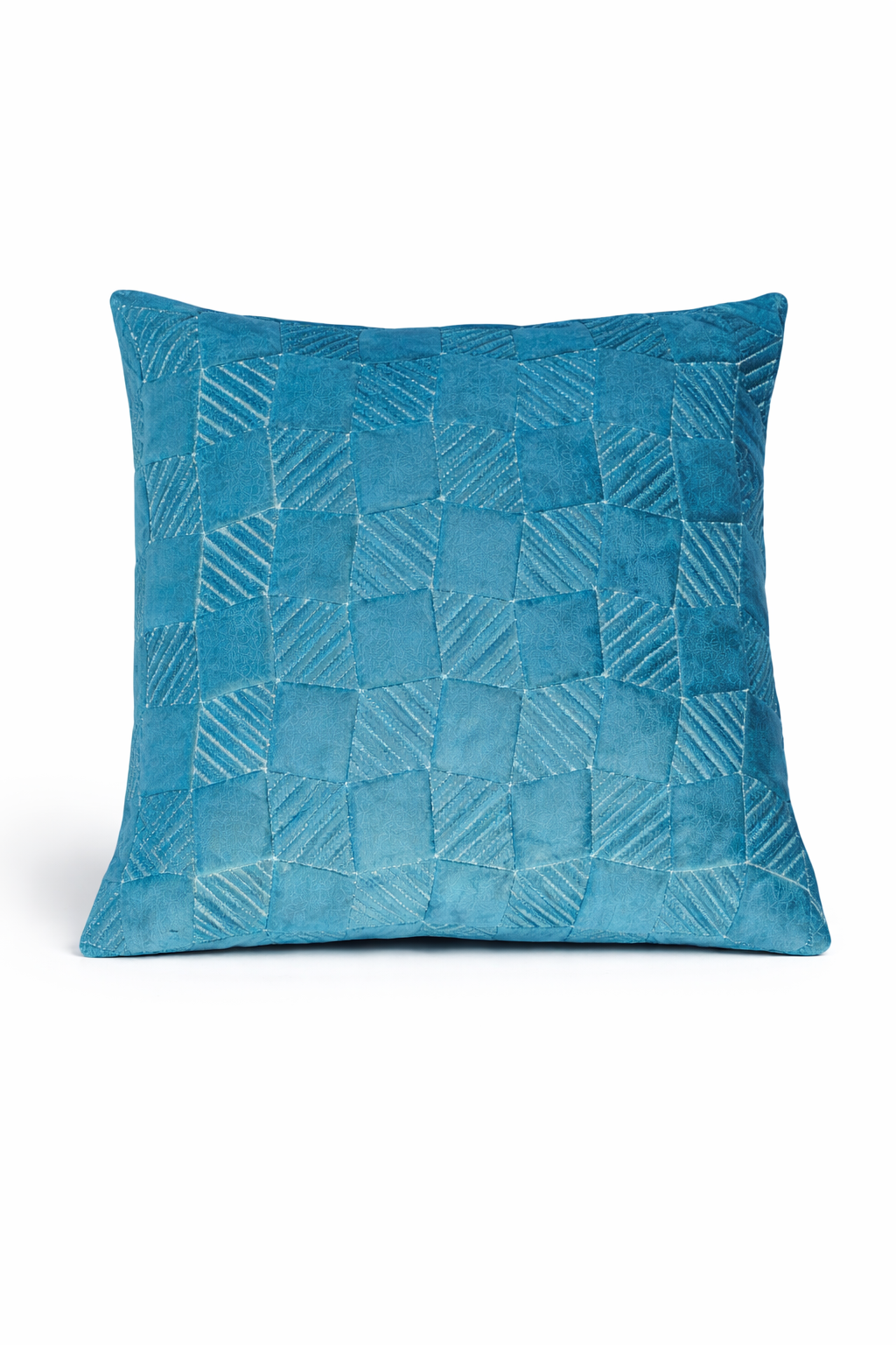 Premium Textured Checkered Cushion Cover – 5 Pcs Set (16×16 Inches)