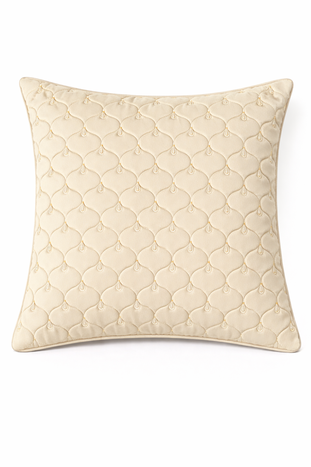 Luxury Quilted Embroidered Cushion Cover – 5 Pcs Set (16×16 Inches)