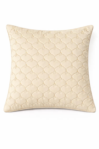 Luxury Quilted Embroidered Cushion Cover – 5 Pcs Set (16×16 Inches)