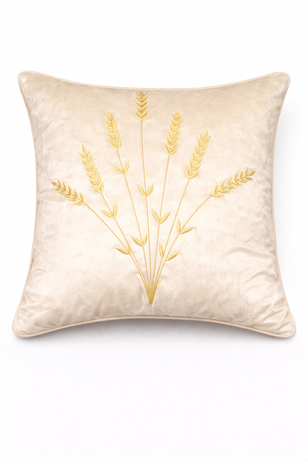 Elegant Botanical Embroidered Cushion Cover – 5 Pcs Set (16×16 Inches)