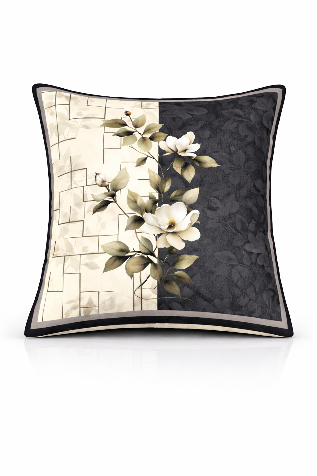 Elegant Floral Printed Cushion Cover – 5 Pcs Set (16×16 Inches)