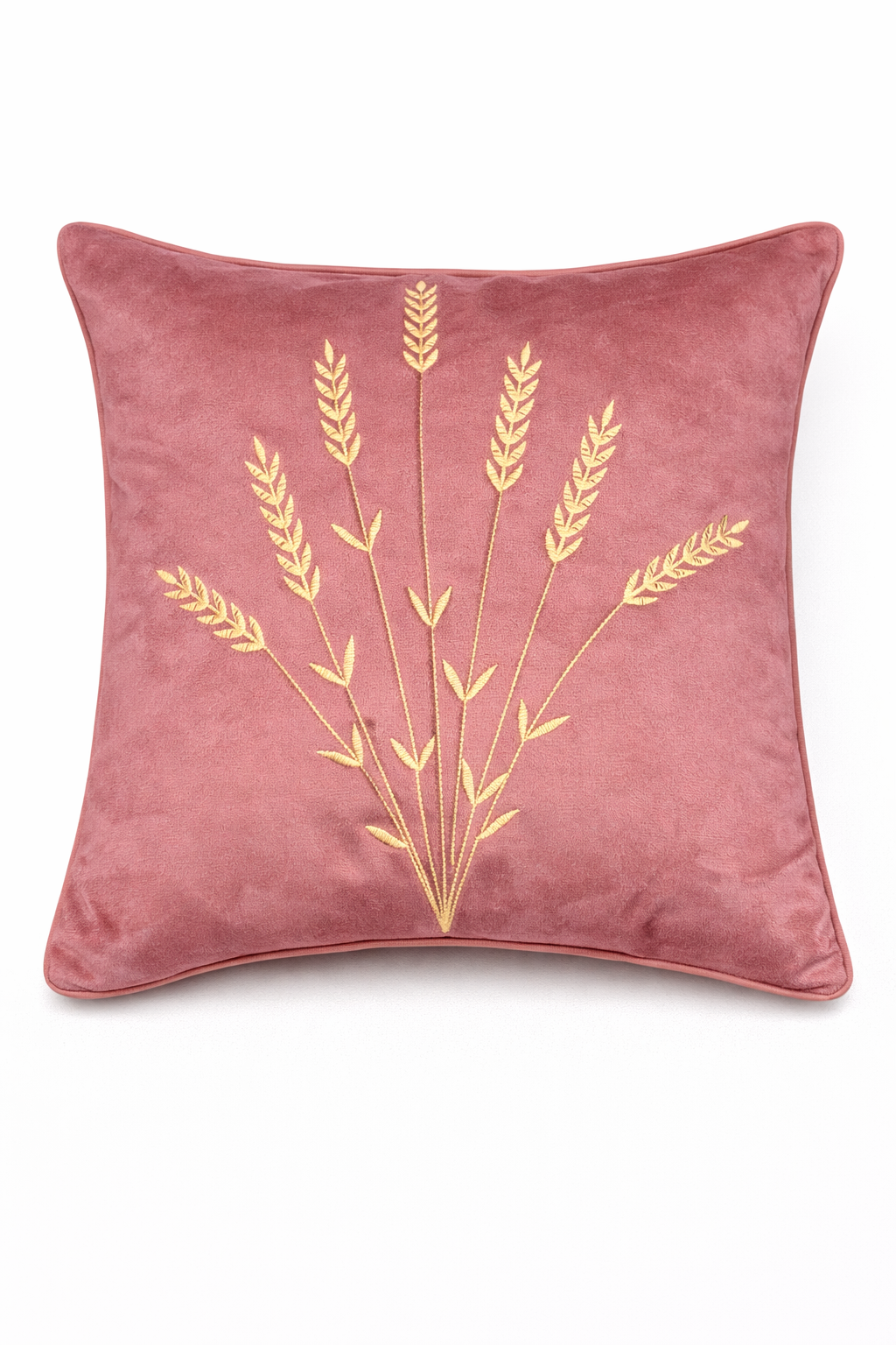 Elegant Botanical Embroidered Cushion Cover – 5 Pcs Set (16×16 Inches)