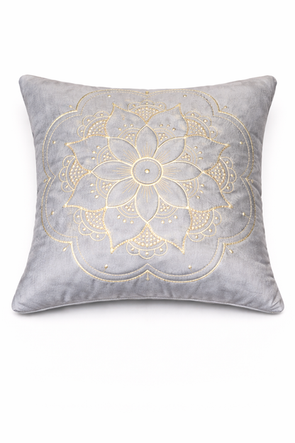 Luxury Mandala Embroidered Cushion Cover – 5 Pcs Set (16×16 Inches)