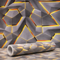 Luxury 3D Geometric Vinyl Wallpaper