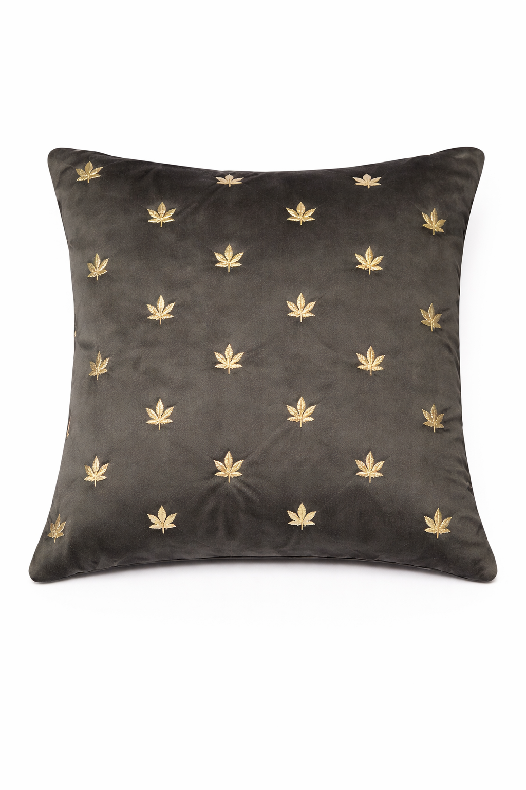 Minimal Leaf Embroidered Cushion Cover – 5 Pcs Set (16×16 Inches)