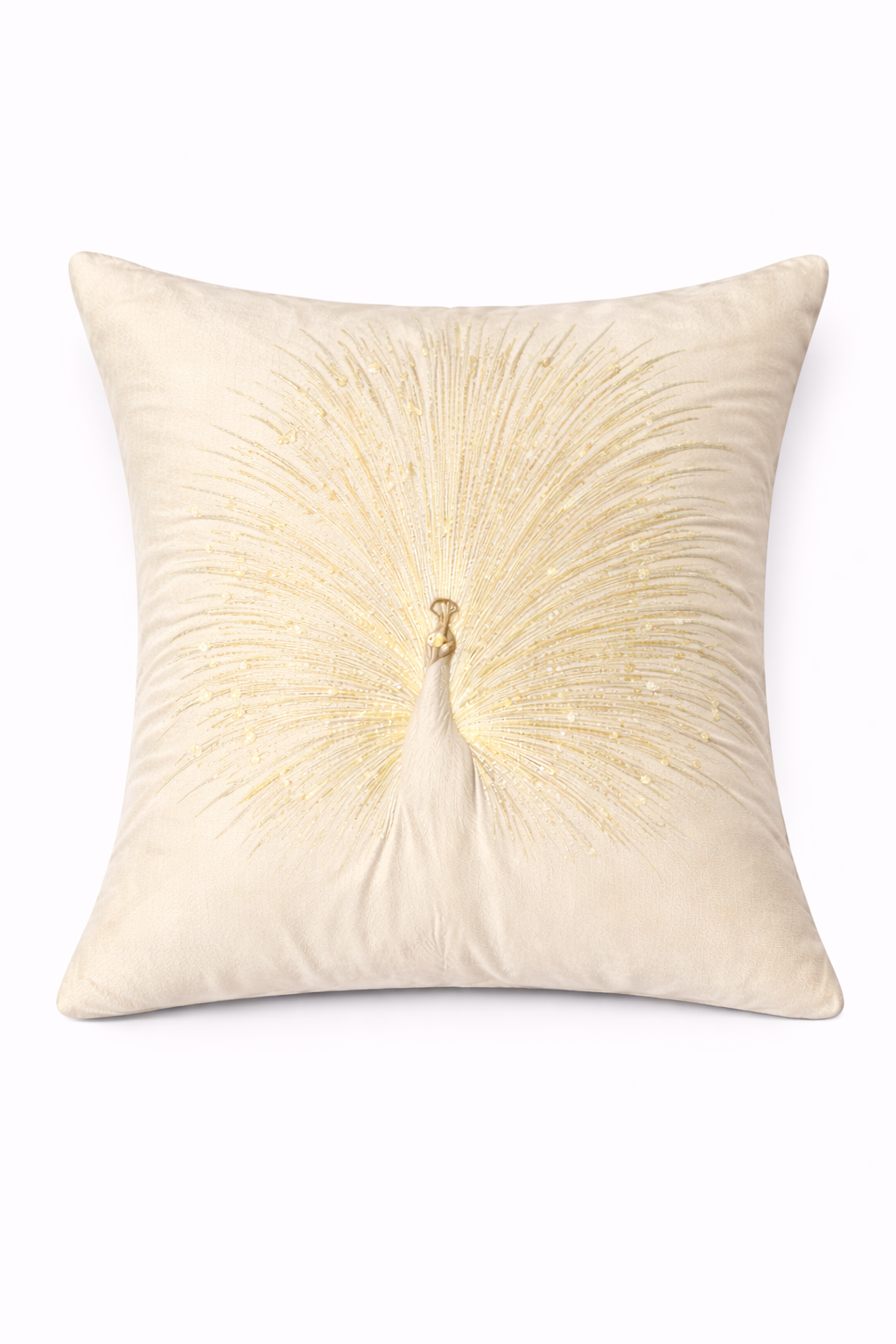 Luxury Peacock Art Cushion Cover – 5 Pcs Set (16×16 Inches)