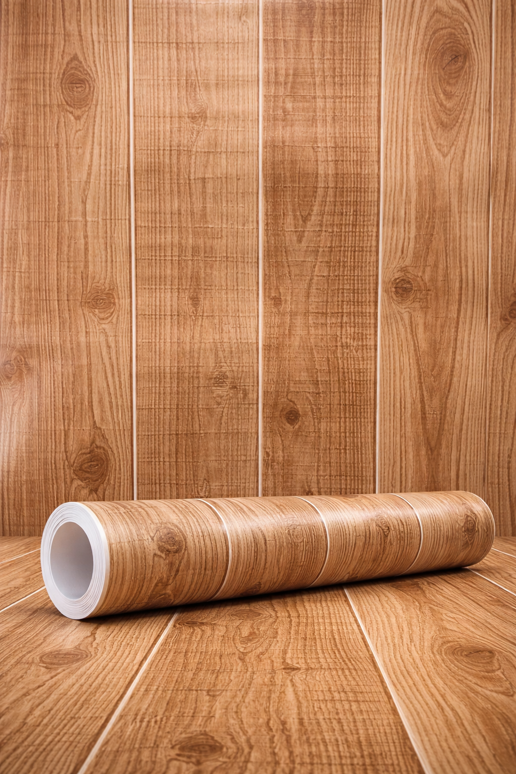 Natural Wooden Texture Vinyl Wallpaper