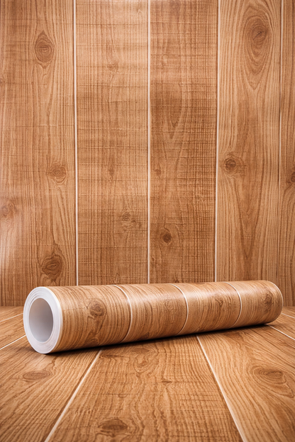 Natural Wooden Texture Vinyl Wallpaper
