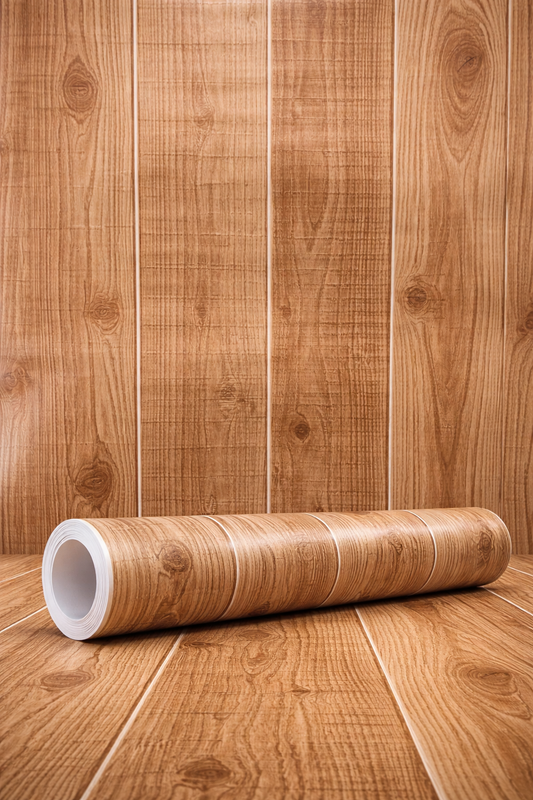 Natural Wooden Texture Vinyl Wallpaper