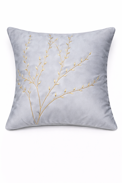 Elegant Botanical Embroidered Cushion Cover – 5 Pcs Set (16×16 Inches)