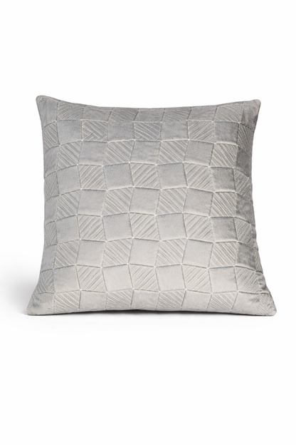 Premium Textured Checkered Cushion Cover – 5 Pcs Set (16×16 Inches)