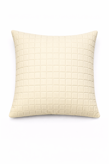 Minimal Quilted Cushion Cover – 5 Pcs Set (16×16 Inches)