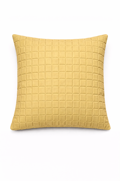Minimal Quilted Cushion Cover – 5 Pcs Set (16×16 Inches)