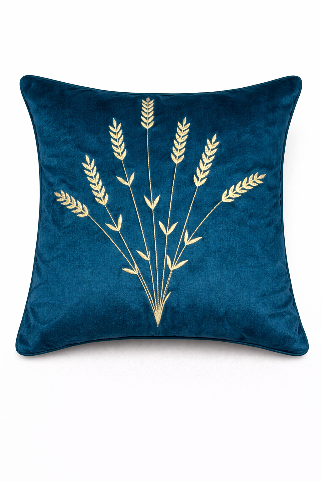 Elegant Botanical Embroidered Cushion Cover – 5 Pcs Set (16×16 Inches)