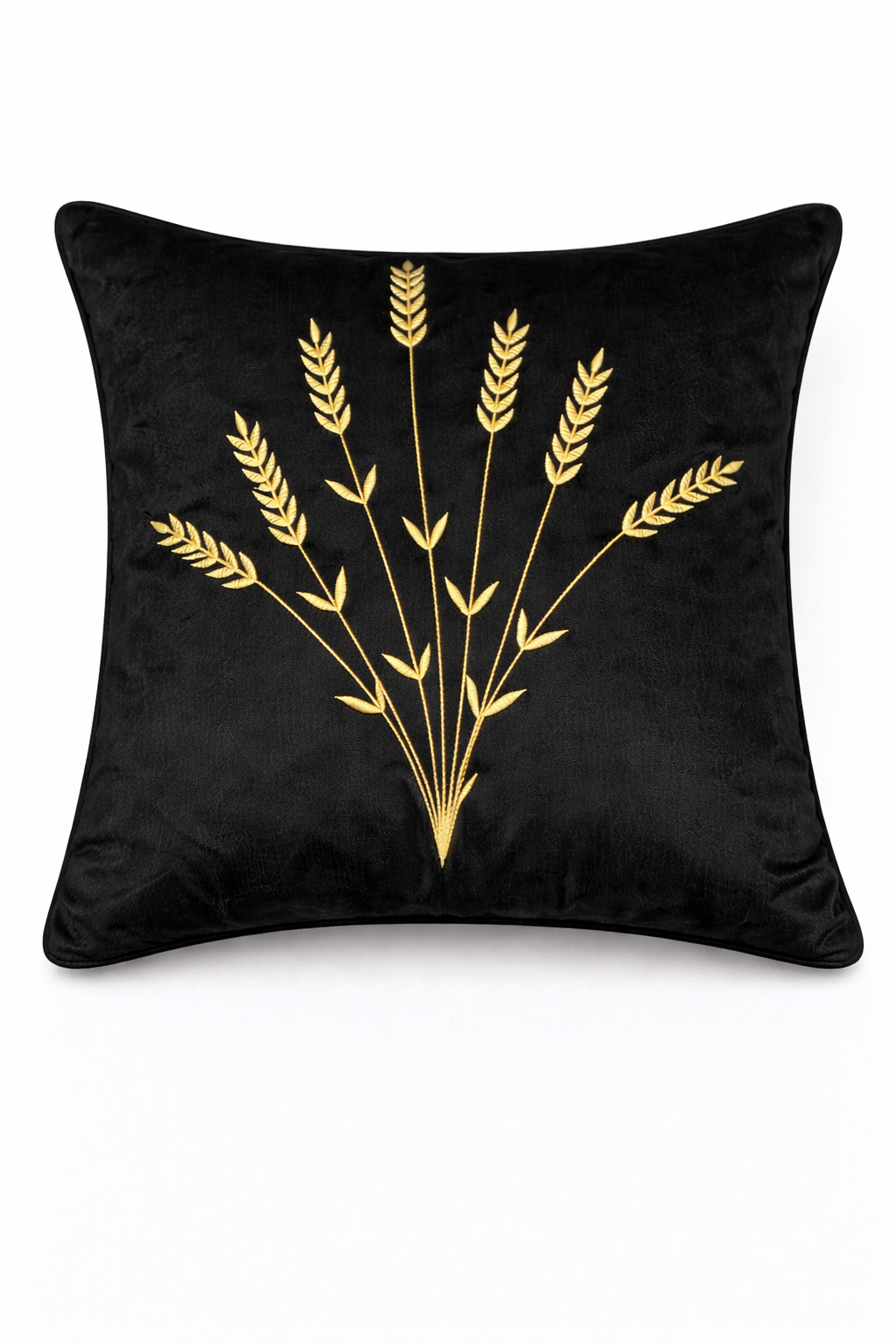 Elegant Botanical Embroidered Cushion Cover – 5 Pcs Set (16×16 Inches)