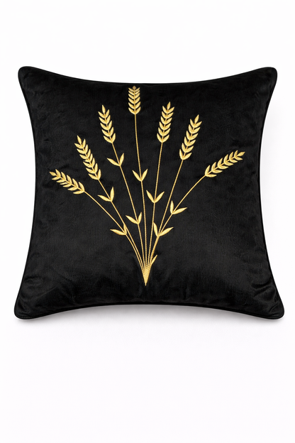 Elegant Botanical Embroidered Cushion Cover – 5 Pcs Set (16×16 Inches)