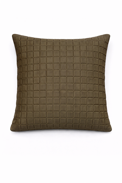 Minimal Quilted Cushion Cover – 5 Pcs Set (16×16 Inches)