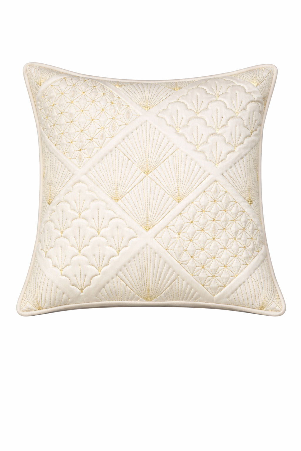 Luxury Geometric Embroidered Cushion Cover – 5 Pcs Set (16×16 Inches)