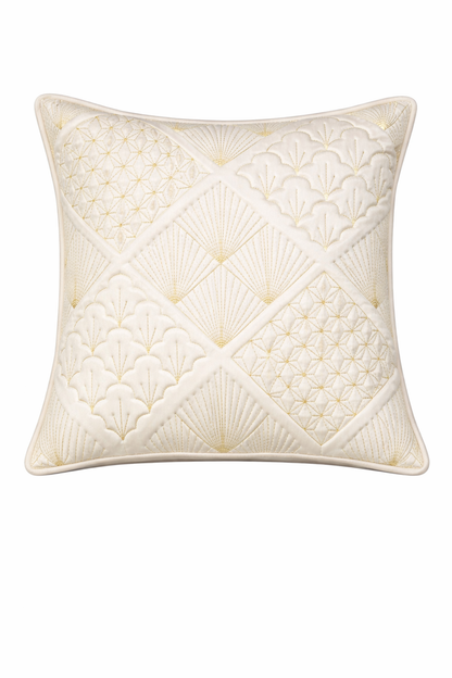 Luxury Geometric Embroidered Cushion Cover – 5 Pcs Set (16×16 Inches)