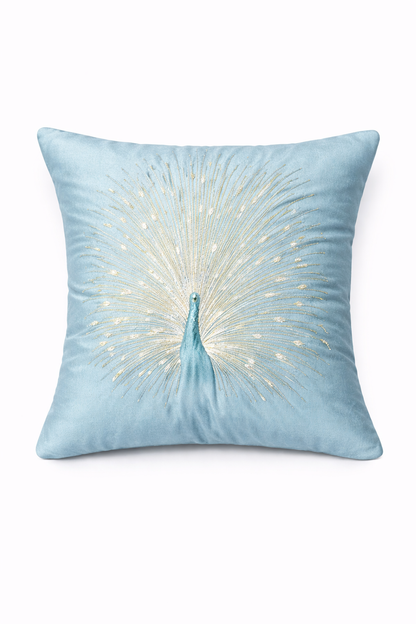 Luxury Peacock Art Cushion Cover – 5 Pcs Set (16×16 Inches)