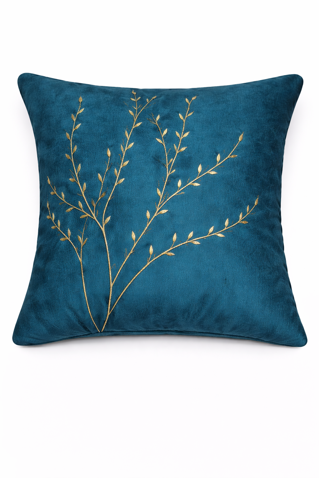 Elegant Botanical Embroidered Cushion Cover – 5 Pcs Set (16×16 Inches)