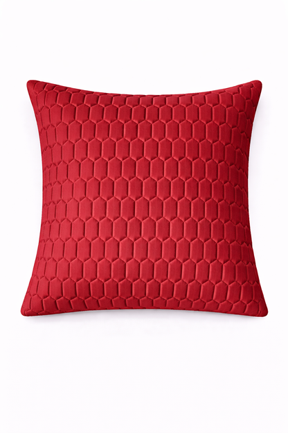 Luxury Quilted Hexagon Cushion Cover – 5 Pcs Set (16×16 Inches)