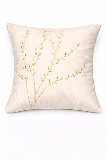 Elegant Botanical Embroidered Cushion Cover – 5 Pcs Set (16×16 Inches)