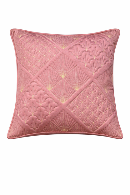 Luxury Geometric Embroidered Cushion Cover – 5 Pcs Set (16×16 Inches)