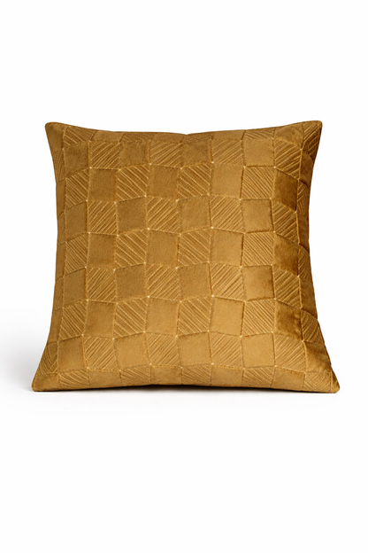 Premium Textured Checkered Cushion Cover – 5 Pcs Set (16×16 Inches)